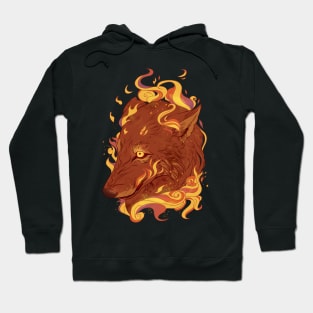 Fire Wolf Hoodie